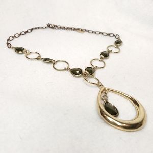 Anne Klein Gold Olive Beads Necklace